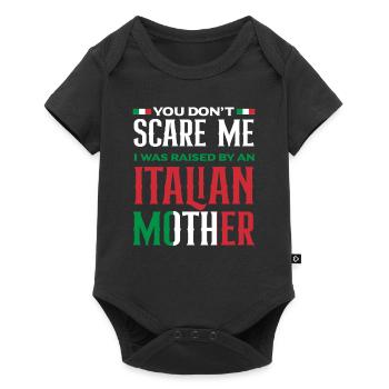 Ich Habe Eine Italienische Mutter - Baby Premium Kurzarmbody - Schwarz - Vorne