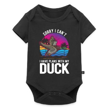 Canard Cadeau Canard Éleveur Canard - Body à manches courtes Premium Bébé - noir - Devant