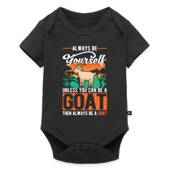 Chèvre Cadeau Chèvre Gardien Chèvre - Body à manches courtes Premium Bébé - noir - Devant