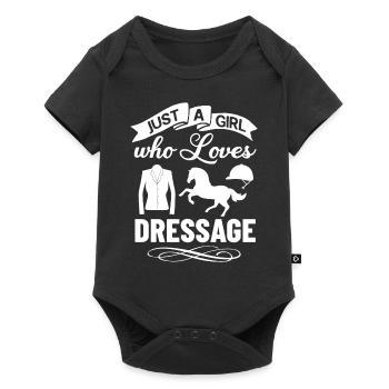 Dressage Riding Horse Training Dressage - Baby Premium short-sleeve bodysuit - black - Front