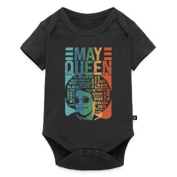 Mai - Mois de naissance de la Reine - Célébrez le - Body à manches courtes Premium Bébé - noir - Devant