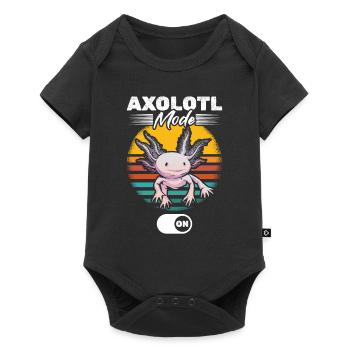 Drôle axolotl Mode On - Kawaii Axolotl - Body à manches courtes Premium Bébé - noir - Devant