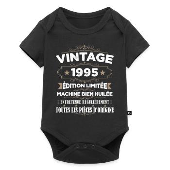 Vintage 1995 Édition Limitée - Body à manches courtes Premium Bébé - noir - Devant