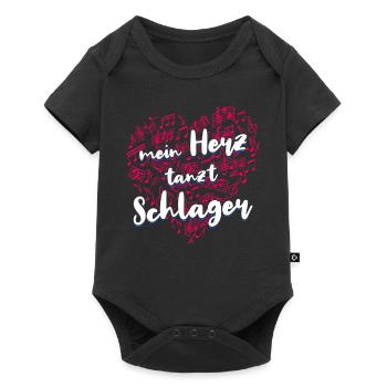 Folk Music Party Village Festival Ouftit German Schlager - Baby Premium short-sleeve bodysuit - black - Front
