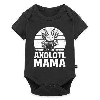 Kawaii Axolotl Mama Axolotl Lover Mama Axolotl - Baby Premium short-sleeve bodysuit - black - Front