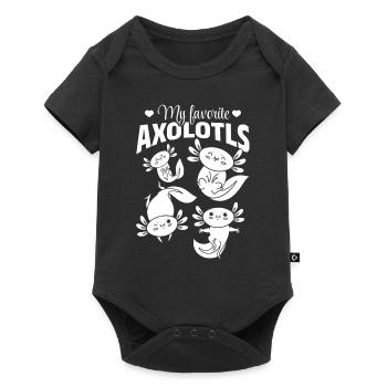Cute Axolotls - My Favorite Axolotls - Axolotls - Baby Premium short-sleeve bodysuit - black - Front