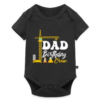 Papa Birthday Crew Construction Theme - Baby Premium short-sleeve bodysuit - black - Front