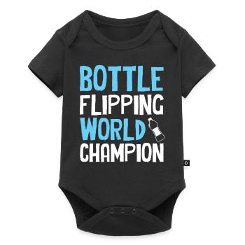 Bottle Flipping - World Champion - Baby Premium short-sleeve bodysuit - black - Front