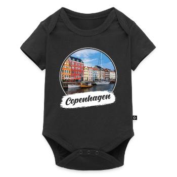 Souvenir de Copenhague - Body à manches courtes Premium Bébé - noir - Devant
