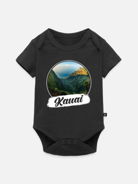 Kauai Souvenir - Baby Premium Kurzarmbody - Schwarz