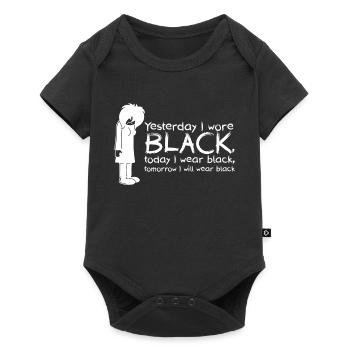 Yesterday I wore black, today I wear black, tomorr - Baby Premium short-sleeve bodysuit - black - Front