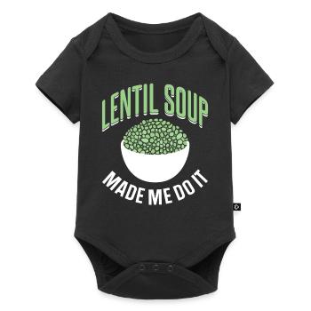 Lentil Soup Got Me Lentil Lens - Baby Premium short-sleeve bodysuit - black - Front