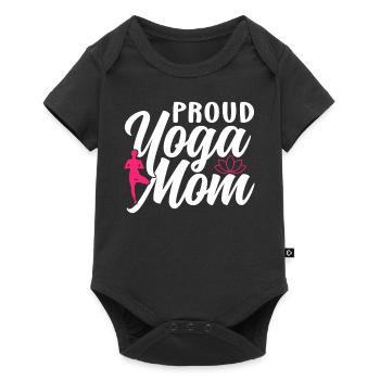 Fière Mère Yoga MamanMon Hobby Maman - Body à manches courtes Premium Bébé - noir - Devant
