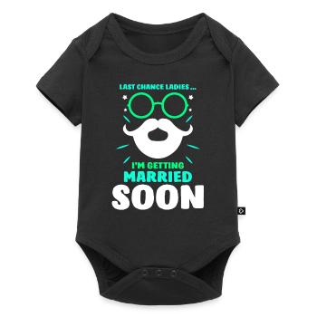 Dernière chance Mesdames Je vais me marier bientôt mariée - Body à manches courtes Premium Bébé - noir - Devant