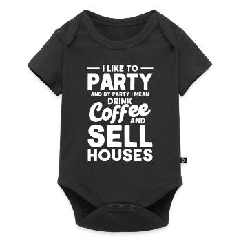 Real Estate Agent Broker Profession Real Estate - Baby Premium short-sleeve bodysuit - black - Front