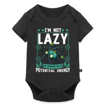 Science Physics Chemistry Lustig Scientist - Baby Premium short-sleeve bodysuit - black - Front