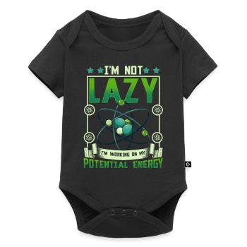 Science Physics Chemistry Lustig Scientist - Baby Premium short-sleeve bodysuit - black - Front