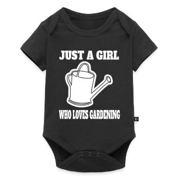 Gardener Girl Garden Orchard Hobby Gardener - Baby Premium short-sleeve bodysuit - black - Front