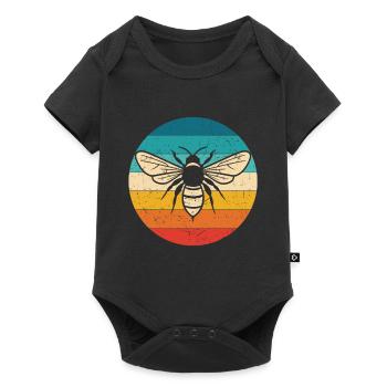 Vintage Imker Retro Imkerei Bienen Bienenzüchter I - Baby Premium Kurzarmbody - Schwarz - Vorne