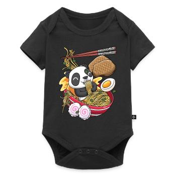 Kawaii Panda Bear Ramen Noodles Anime Lovers - Baby Premium short-sleeve bodysuit - black - Front
