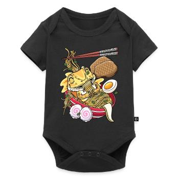 Kawaii Bearded Dragon Ramen Noodles Japanese - Baby Premium short-sleeve bodysuit - black - Front