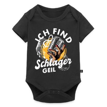 Volksmusik Party Dorffest Ouftit Deutsche Schlager - Baby Premium Kurzarmbody - Schwarz - Vorne