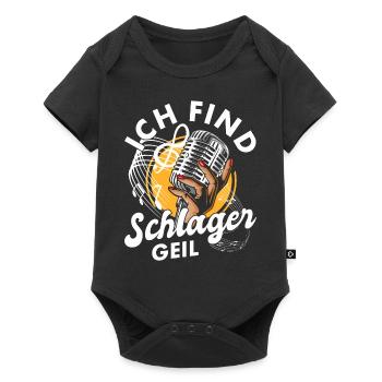 Volksmusik Party Dorffest Ouftit Deutsche Schlager - Baby Premium Kurzarmbody - Schwarz - Vorne
