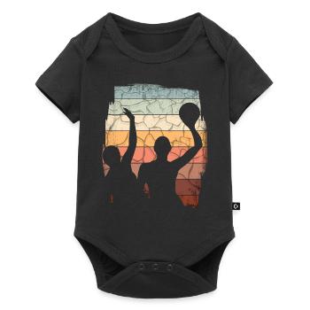 Retro Water Polo Vintage Water Sports - Baby Premium short-sleeve bodysuit - black - Front