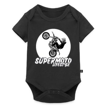Supermoto / Supermotard / Supermoto Wheelie Biker - Body à manches courtes Premium Bébé - noir - Devant