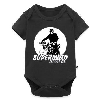 Supermoto / Supermotard / Supermoto Wheelie Biker - Body à manches courtes Premium Bébé - noir - Devant
