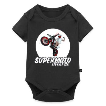 Supermoto / Supermotard / Supermoto Wheelie Bikers - Baby Premium short-sleeve bodysuit - black - Front