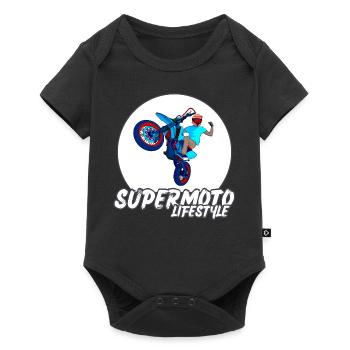 Supermoto / Supermotard / Supermoto Wheelie Bikers - Baby Premium short-sleeve bodysuit - black - Front