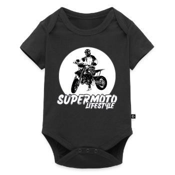Supermoto / Supermotard / Supermoto Wheelie Biker - Body à manches courtes Premium Bébé - noir - Devant