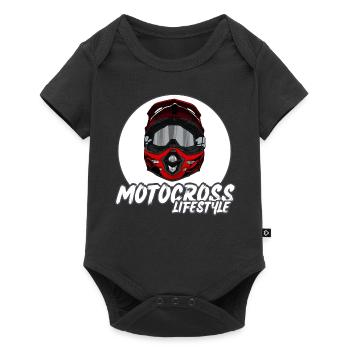 Motocross / Enduro / Freestyle mx / Dirtbike rétro - Body à manches courtes Premium Bébé - noir - Devant