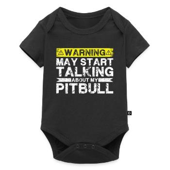 En parlant de pit-bull - Body à manches courtes Premium Bébé - noir - Devant