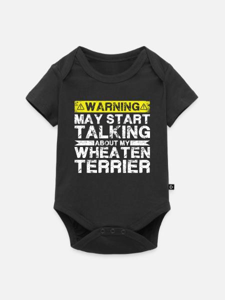 Apropos Weizenterrier - Baby Premium Kurzarmbody - Schwarz