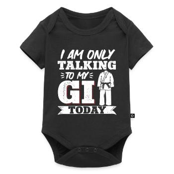 Karate Black Belt Gi Uniform I Am - Baby Premium Kurzarmbody - Schwarz - Vorne