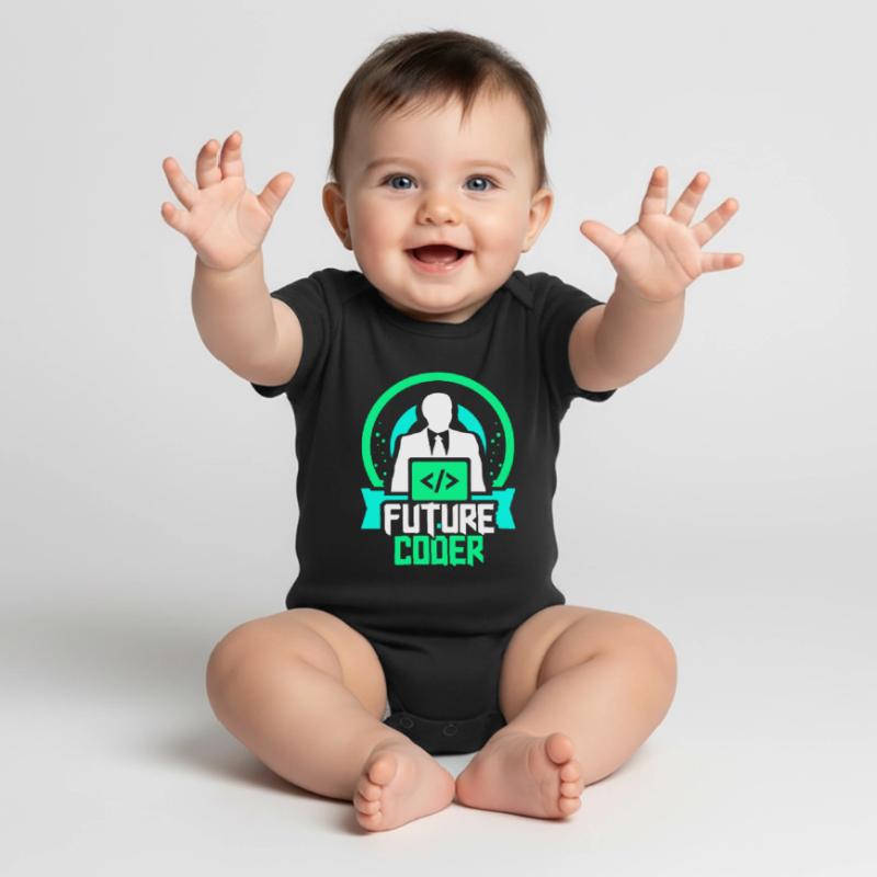 Future Coder Coding Programmer Code Baby Premium short-sleeve bodysuit