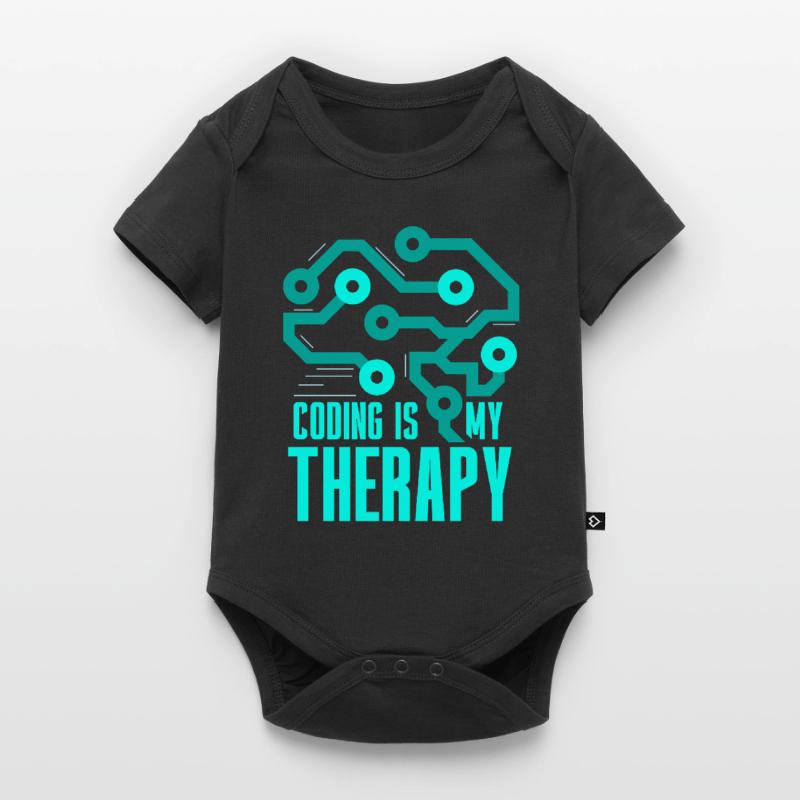 La programmation est mon codeur de codage de thérapie Body à manches courtes Premium Bébé