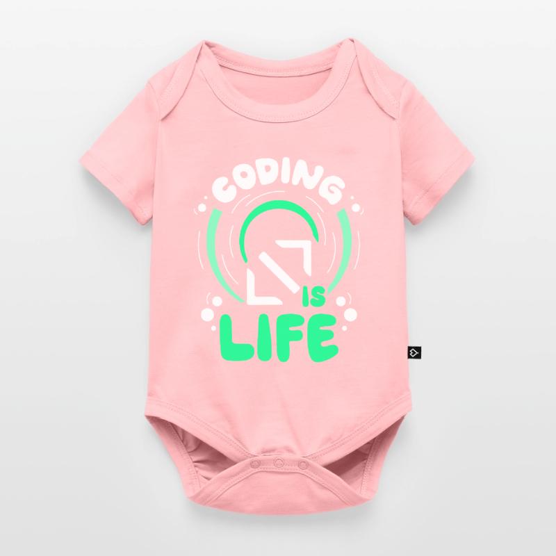 Coding Is Life Code Coder Programmer Baby Premium short-sleeve bodysuit