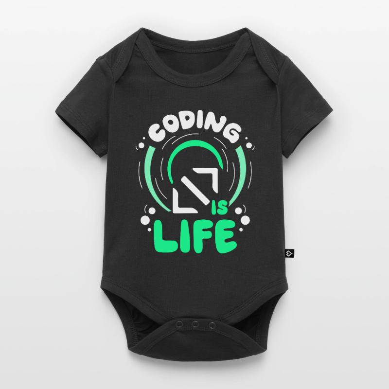 Coding Is Life Code Coder Programmer Baby Premium short-sleeve bodysuit