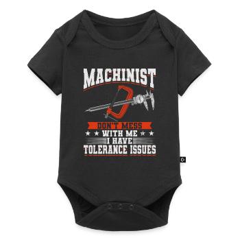 Machines de machiniste - Body à manches courtes Premium Bébé - noir - Devant