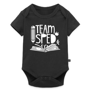 Team Sonderpädagogik Sonderpädagoge Beruf Lehrer - Baby Premium Kurzarmbody - Schwarz - Vorne