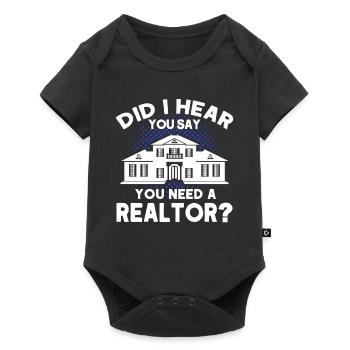 Real Estate Agent Broker Profession Real Estate - Baby Premium short-sleeve bodysuit - black - Front