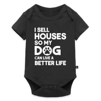 Real Estate Agent Broker Profession Real Estate - Baby Premium short-sleeve bodysuit - black - Front