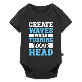 One track to master them all - Baby Premium short-sleeve bodysuit - black - Front