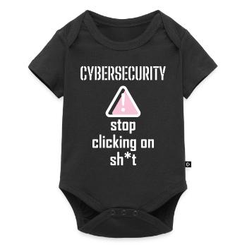 Cybersecurity - IT-Sicherheit Informatiker - Baby Premium Kurzarmbody - Schwarz - Vorne
