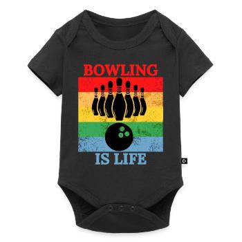 bowling is life t-shirt - Baby Premium short-sleeve bodysuit - black - Front