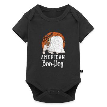 American Bulldog Dog Cadeau d’Halloween - Body à manches courtes Premium Bébé - noir - Devant