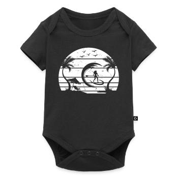 Surfer Girls Stand Up Paddle Board - Sports nautiques - Body à manches courtes Premium Bébé - noir - Devant